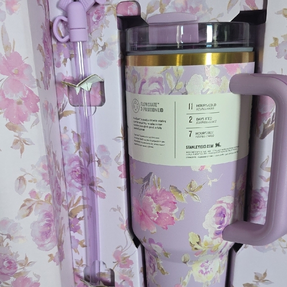 Stanley LoveShackFancy Lavender Floral Quencher H2.0 Tumbler, 40oz., New - Picture 10 of 10